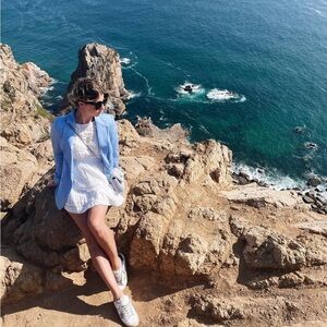 H&M Blue Blazer with White Lining